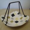 Mosaic Bon Bon dish and handle