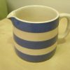 Blue and White Cornishware dreadnought Jug