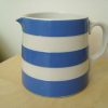 TG Green Blue and White Cornishware Dreadnought Jug
