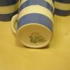 A set of 4 TG Green Blue and White Cornishware Mugs