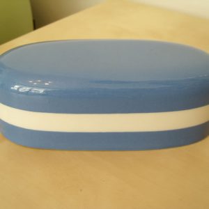 A Rare TG Green Blue and White Cornishware American butter dish lid