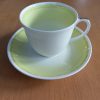 Susie Cooper Yellow raised spots cups and saucers