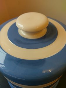 A Rare TG Green Blue and White Cheese Dome - Limited Edition