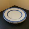 TG Green Blue and White Cornishware Plates – 20 cm