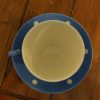 TG Green Blue and White Domino Cups and Saucers.