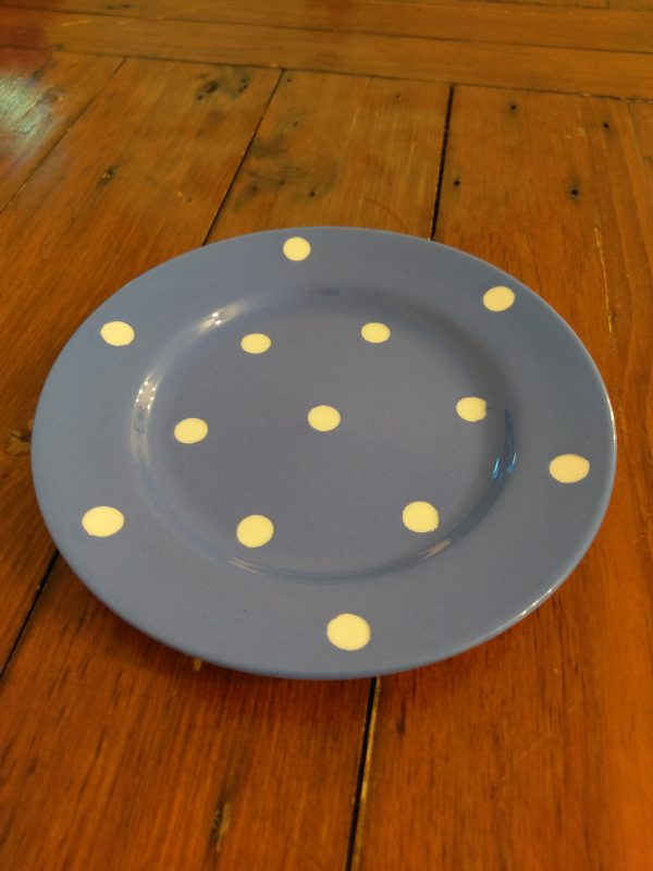 TG Green Blue and White Domino Side Plate.