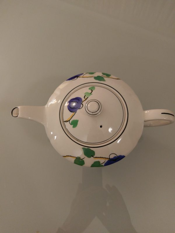 TG Green Physalis teapot and stand, all in excellent condition.