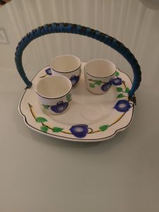 TG Green Physalis egg cup and plate set.