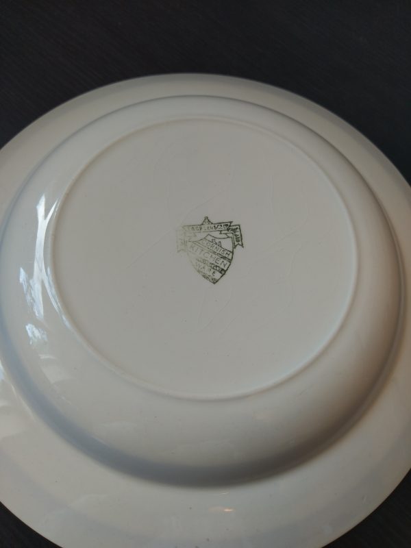 TG Green Blue and White Cornishware Shallow Bowl / Dish - 23cm