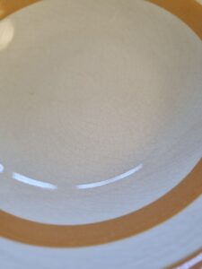 Rare TG Green BUTTERSCOTCH Cornishware Cereal Bowl, Judith Onions - feeandme.co.uk